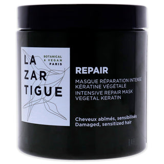 Lazartigue Repair Mask - Enriched With Vegetal Keratin - Restructures Hair Fiber - 8.4 Oz