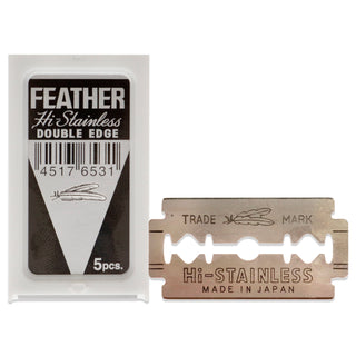 Jatai Feather Hi Stainless Double Edge Razor Blades - 5 Pc
