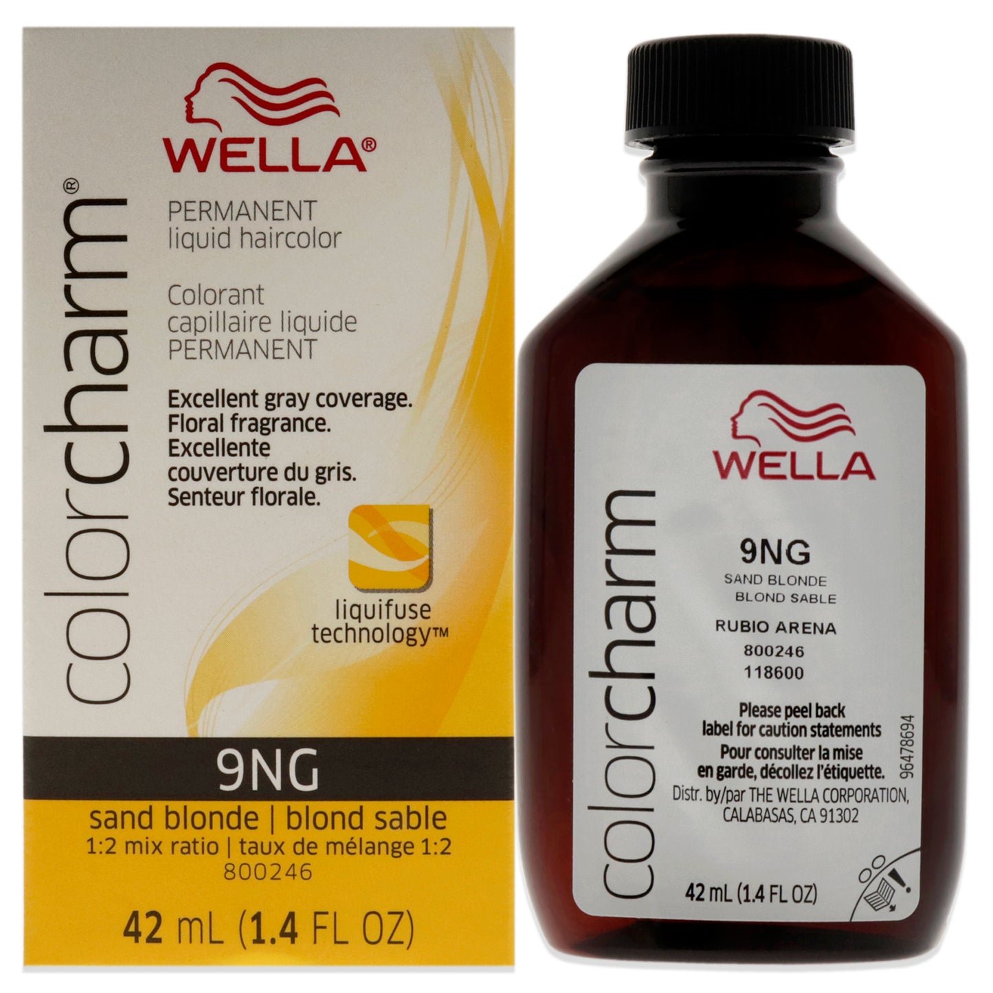 Color Charm Permanent Liquid Hair Color - 9NG Sand Blonde