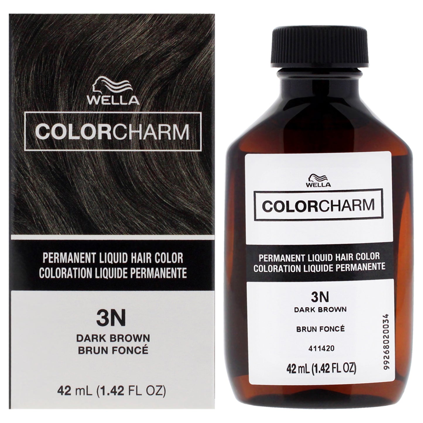 Color Charm Permanent Liquid Hair Color - 3N Dark Brown