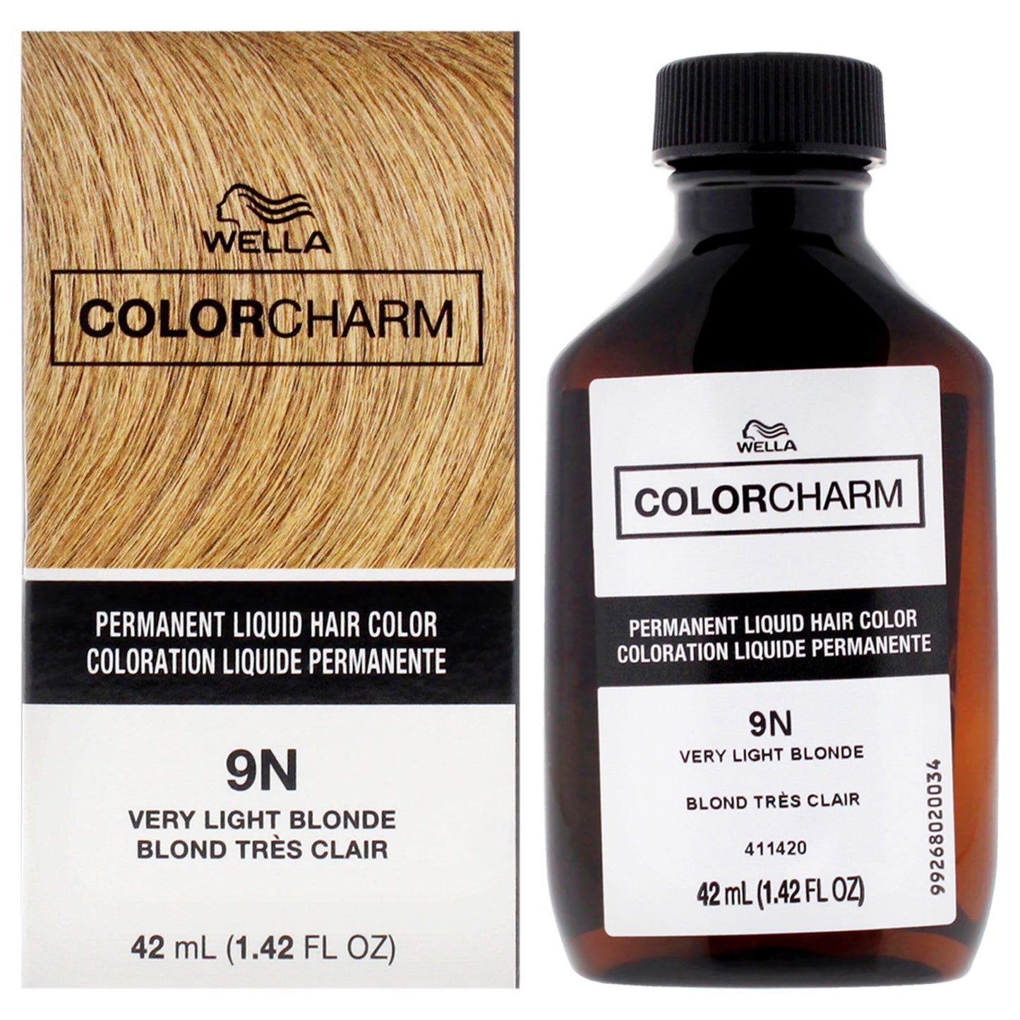 Color Charm Permanent Liquid Hair Color - 9N Very Light Blonde