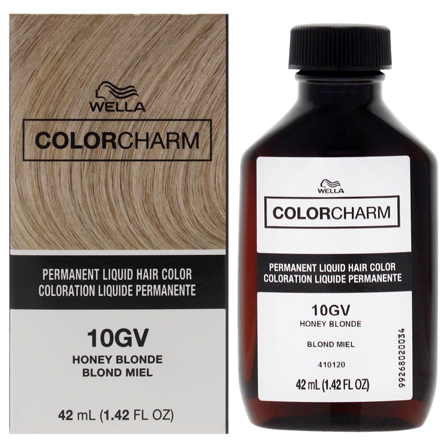 Color Charm Permanent Liquid Hair Color - 1036 10GV Honey Blonde