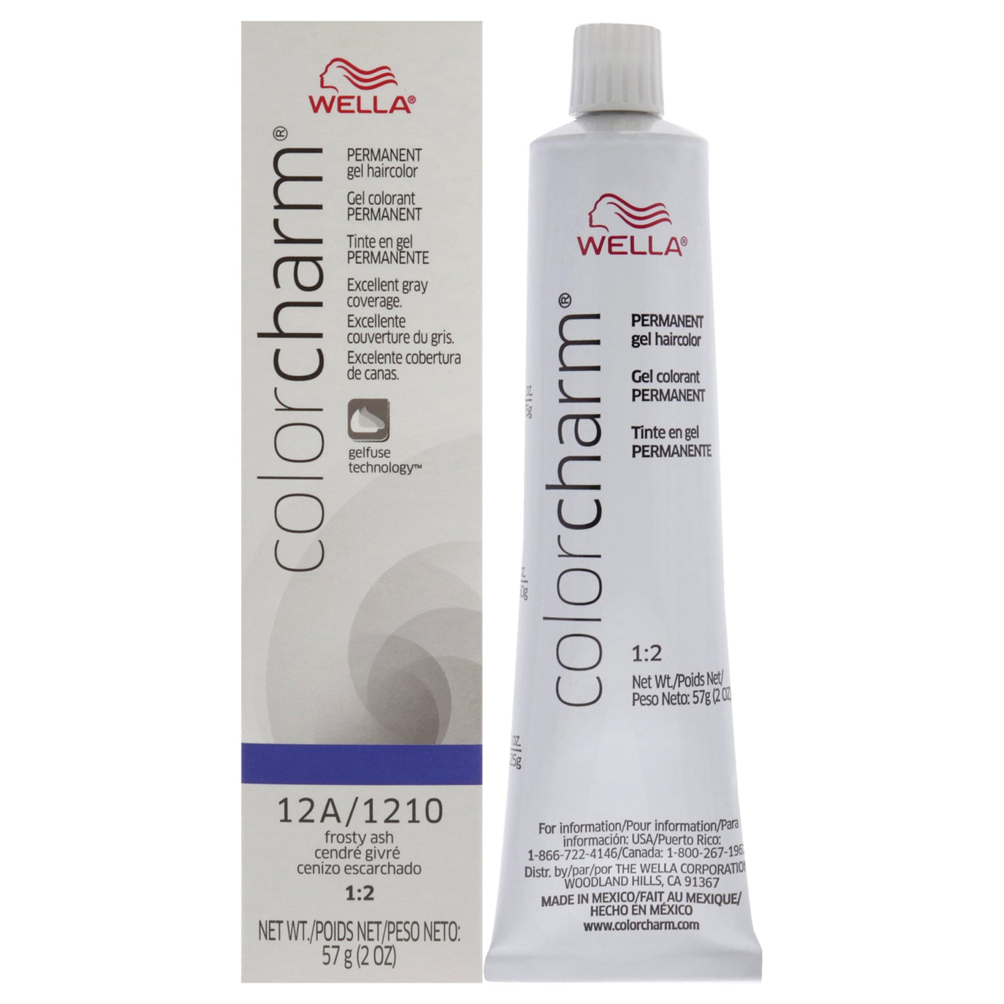 Color Charm Permanent Hair Color Gel - 12A 1210 Frosty Ash
