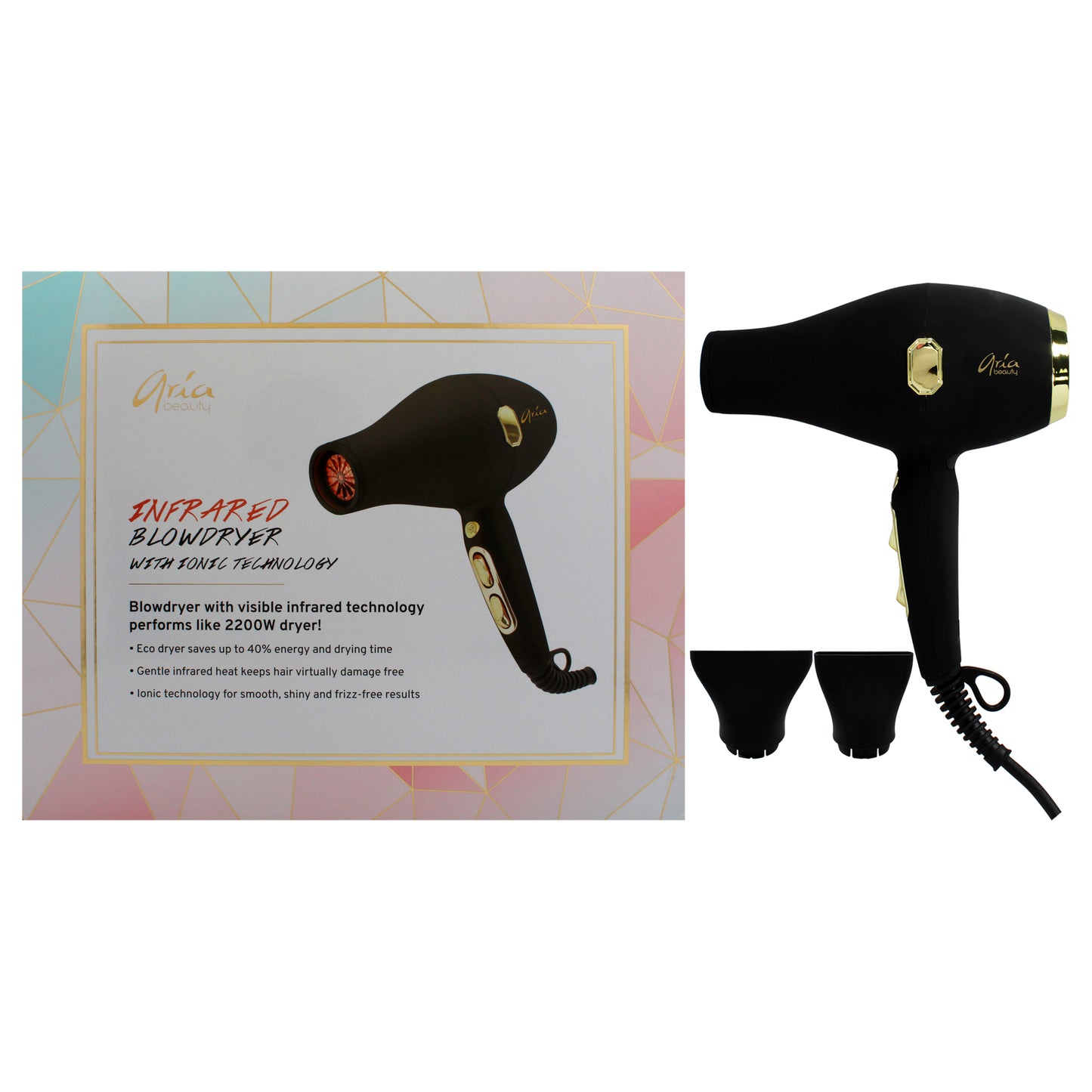 Infrared Blow Dryer With Ionic Technology - Black