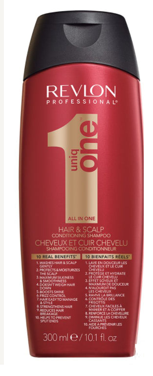 Revlon Professional - UniqOne Conditioning Shampoo - Heat Protection - Controls Frizz - 300 Ml
