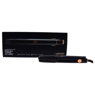 8th Sense Styler Flat Iron - Black by Elchim - 1 Inch Flat Iron, Clutch Bag