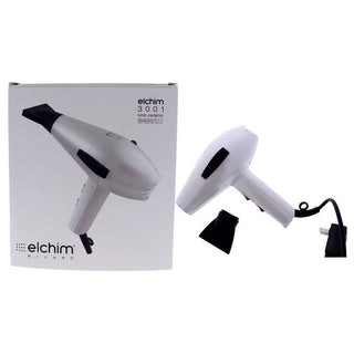 3001 Ionic Ceramic Hair Dryer - Pearl White by Elchim - 1 Pc Hair Dryer
