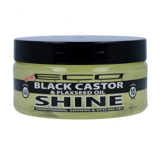 Eco Style Gel - Black Castor Flaxseed Oil by Ecoco for Unisex - 8 oz Gel