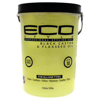 Eco Style Gel - Black Castor Flaxseed Oil by Ecoco for Unisex - 80 oz Gel