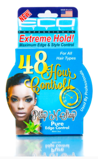 Playn Stay Edge Control Gel - Pure by Ecoco for Unisex - 3 oz Gel