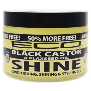 Eco Shine Gel - Black Castor and Flaxseed Oil by Ecoco for Unisex - 12 oz Gel