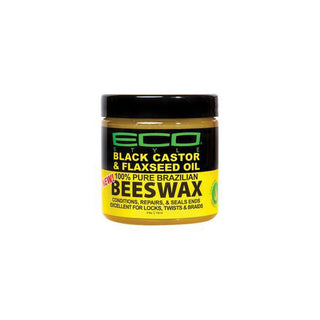 Eco Style Bees Wax - Black Castor and Flaxseed Oil by Ecoco for Unisex - 4 oz Wax