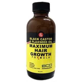 Eco Style Maximum Hair Growth Oil - Black Castor And Flaxseed by Ecoco for Unisex - 2 oz Oil