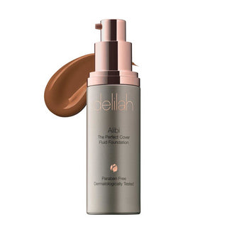 delilah Alibi The Perfect Cover Foundation - Weightless, Water-Proof, Sweat-Proof - Umber - 1.01 Oz