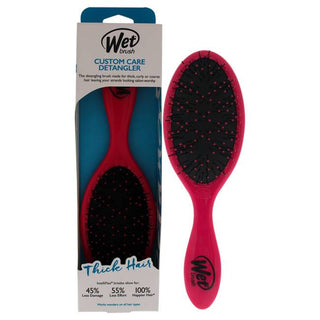 Wet Brush Custom Care Detangler Brush - For Thick Hair - Intelliflex Bristles - Pink - 1Pc Brush