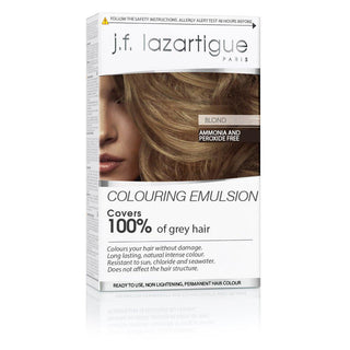 Lazartigue Colouring Emulsion - Permanent - Sun Resistant - No Ammonia, Silicone - Blond - 2 Pc