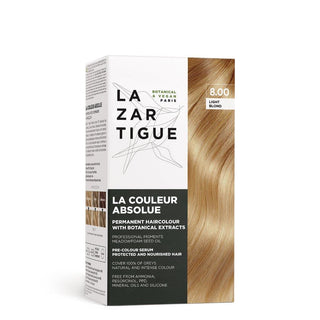 Lazartigue La Couleur Absolue Permanent Hair Color - No Ammonia - 8.00 Light Blonde - 4 Pc Kit