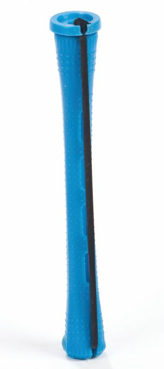 Marianna Concave Perm Rods - Non-Slip Injection Rod - Fast Hair Wrap - Blue - Short - 12 Pk
