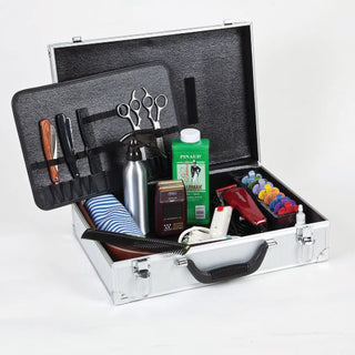Marianna Aluminum Barber Case - Enables You To Travel Easily With Tools - Spacious - Silver - 1 Pc