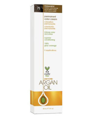 One 'N Only Argan Oil Permanent Color Cream - 7S Medium Sand Blonde - 3 Oz