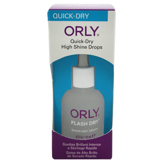 ORLY Flash Dry Drops - Drying Treatment - Speeds Up Dry Time - Will Not Dull Nail Shine - 0.6 Fl Oz