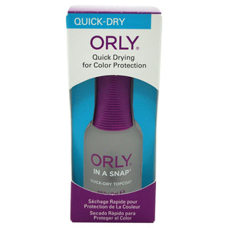 ORLY In A Snap - Top Coat - With UV Filters To Prevent Color Fade - Adds Shine - 0.6 Fl Oz