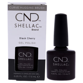 CND Shellac Gel Polish Black Cherry - Chip And Smudge Resistant - 0.25 Fl Oz