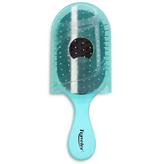 Traveler Detangling Brush - Soft Green by NuWay 4Hair - 1 Pc Hair Brush