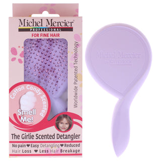 The Girlie Scented Detangler Brush Cotton Candy Fine Hair - Purple-Pink