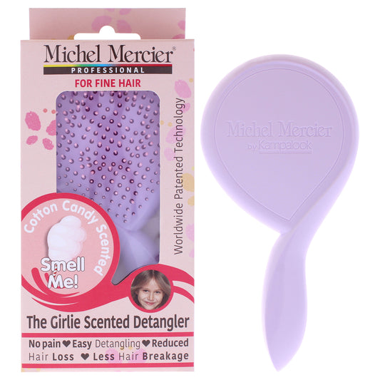 The Girlie Scented Detangler Brush Cotton Candy Fine Hair - Purple-Pink