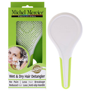 Wet and Dry Hair Detangler Regular Hair - Green-White