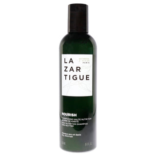 Lazartigue Nourish Shampoo - Intensely Nourish, Soften Hair Fiber - With Shea Butter - 8.4 Oz