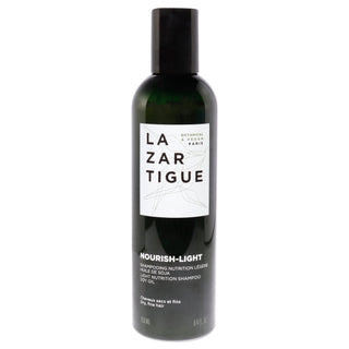 Lazartigue Nourish-Light Shampoo - Enriched With Soybean Oil - Adds Shine, Natural Volume - 8.4 Oz