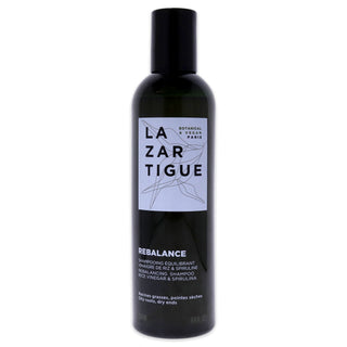 Lazartigue Rebalance Shampoo - Purifies Scalp - Hydrates Lengths and Dry Ends - 8.4 Oz