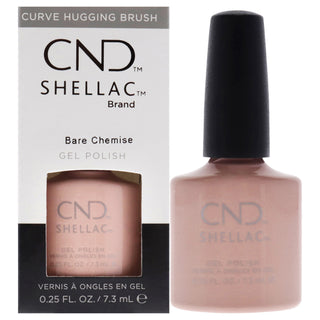 CND Shellac Gel Polish Bare Chemise - Chip And Smudge Resistant - 0.25 Fl Oz