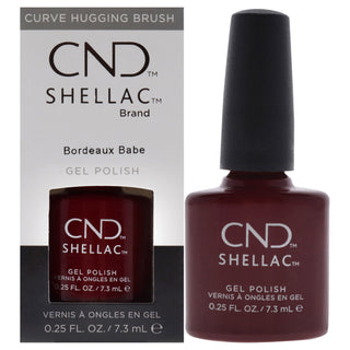 CND Shellac Gel Polish Bordeaux Babe - Chip And Smudge Resistant - 0.25 Fl Oz