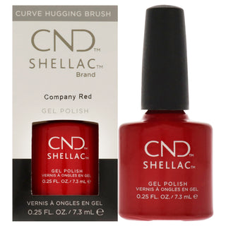 CND Shellac Gel Polish Company Red - Chip And Smudge Resistant - 0.25 Fl Oz