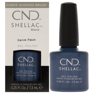 CND Shellac Gel Polish Denim Patch - Chip And Smudge Resistant - 0.25 Fl Oz