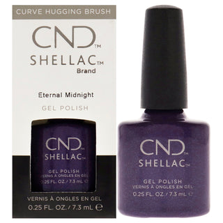 CND Shellac Gel Polish Eternal Midnight - Chip And Smudge Resistant - 0.25 Fl Oz