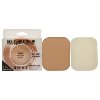 Sorme Cosmetics Believable Finish Powder Foundation - Classic Ivory - 0.23 Oz Refill