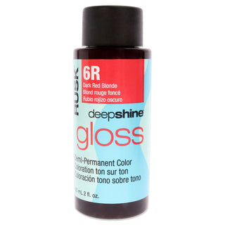 RUSK Deepshine Gloss Demi-Permanent Color - Dark Red Blonde 6R - 2 Oz