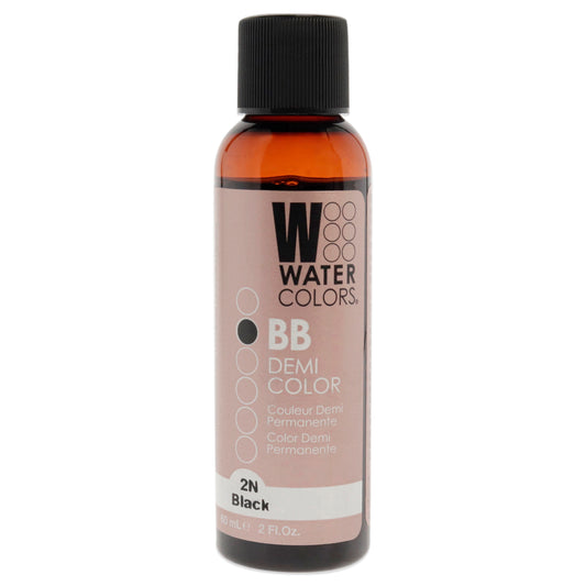 Watercolors BB Demi-Permanent Hair Color - 2N Black