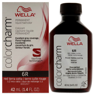 Color Charm Permanent Liquid Hair Color - 6R Red Terra Cotta