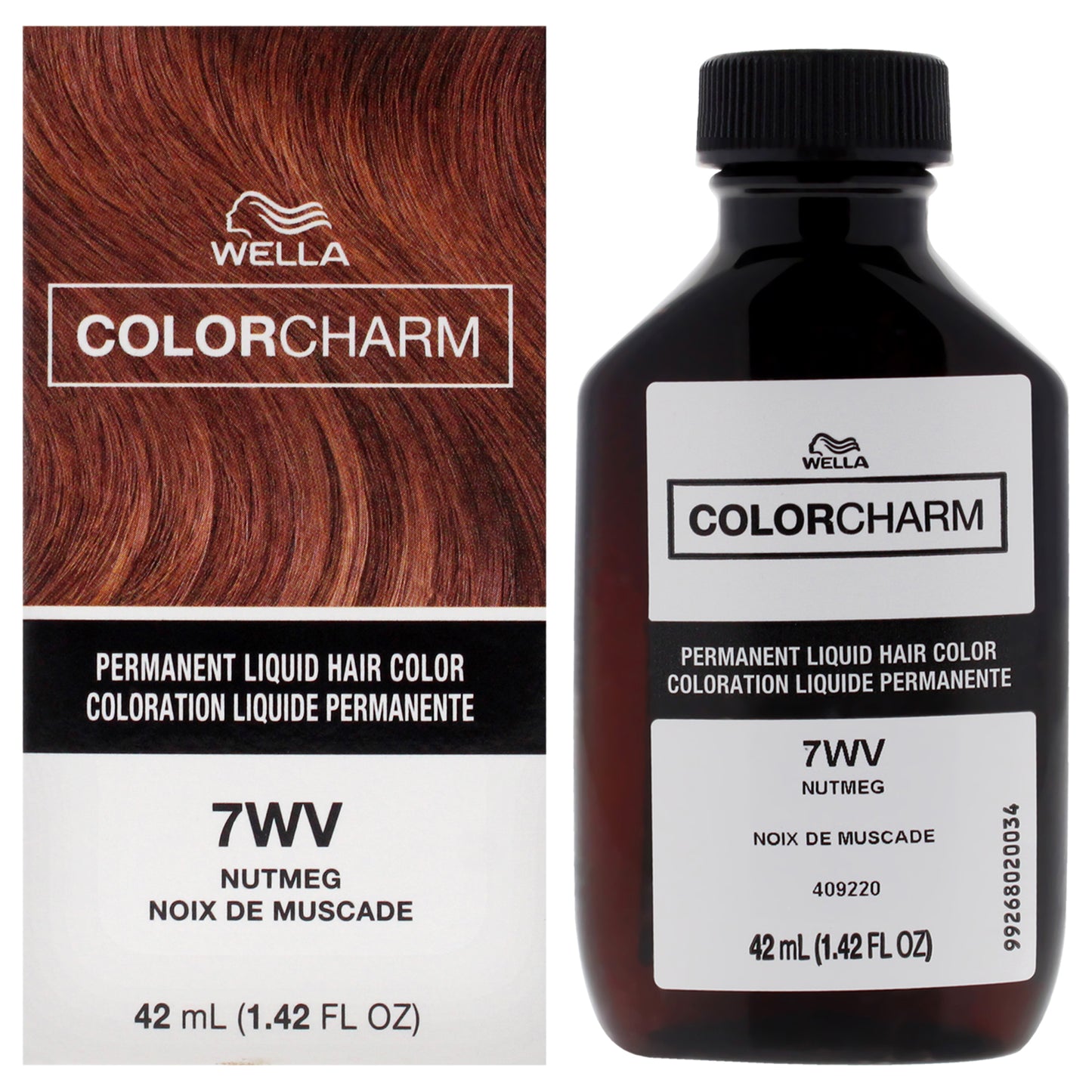 Color Charm Permanent Liquid Hair Color - 7WV Nutmeg