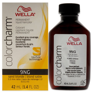 Color Charm Permanent Liquid Hair Color - 9NG Sand Blonde