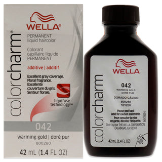 Color Charm Permanent Liquid Hair Color - 42 Gold