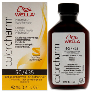 Color Charm Permanent Liquid Hair Color - 435 5G Light Golden Brown
