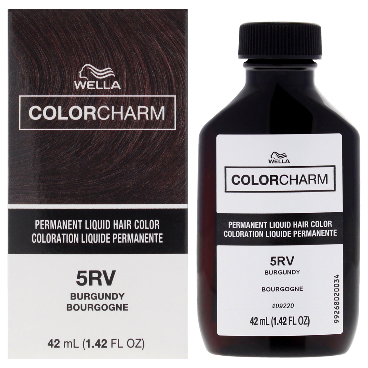 Color Charm Permanent Liquid Hair Color - 5RV Burgundy
