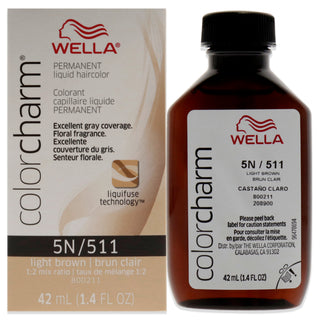 Color Charm Permanent Liquid Hair Color - 511 5N Light Brown
