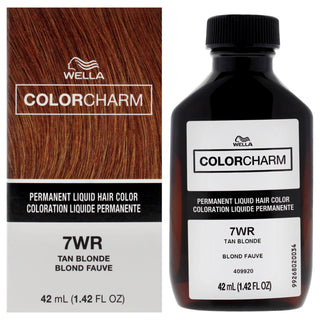 Color Charm Permanent Liquid Hair Color - 7WR Tan Blonde